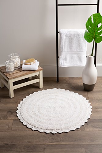 Dii CAMZ35690 Crochet Collection Reversible Bath Mat, Round thumb #4