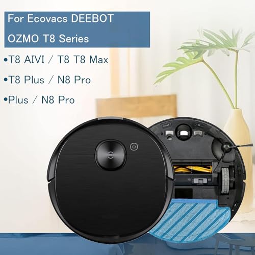 Chuancheng 10Pcs Mop Robotic Cloths Cleaning Pads For Ecovacs Deebot Ozmo T8 Aivi Vacuum Cleaner Accessories, Blue