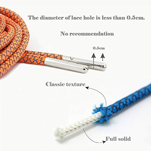 Vasgo Sport Round Shoe Laces Reflective, For Sport/Casual/Trainer Sneaker [10 Different Lengths Thick 12 Colors] (55Inch/140Cm, Sky Blue) #TOP2