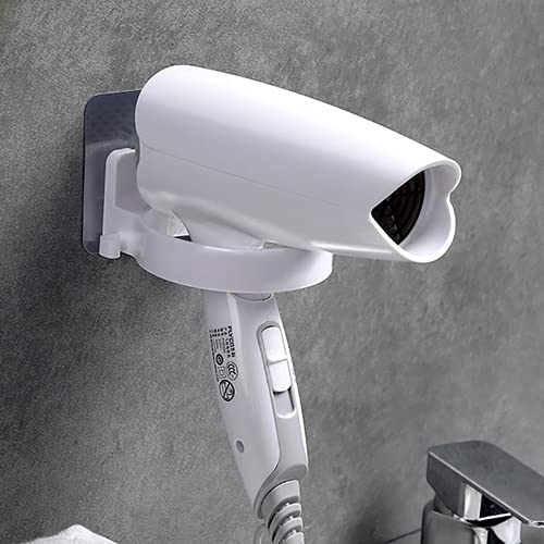 Suporte para secador de cabelo montado na parede Armazenamento de banheiro doméstico Suporte para pe