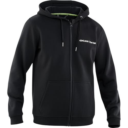 Edelrid Unisex Branding Zip Hoodie sweat capuche zippé bleu nuit L