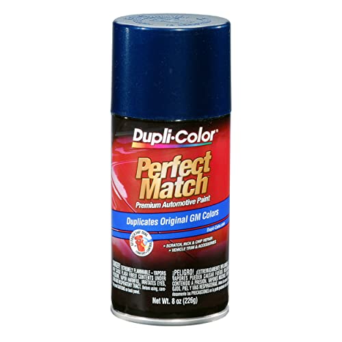 Image of Dupli-Color EBGM05067 Perfect Match Automotive Spray Paint - General Motors Indigo Blue Metallic, 39 WA9792 - 8 oz. Aerosol Can