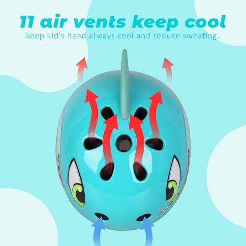 Image of Toddler Kids Bike Helmet, Adjustable and Multi-Sport, 3 Sizes for Ages 1-2-3-5-8-14 Years Child Infant Boys Girls