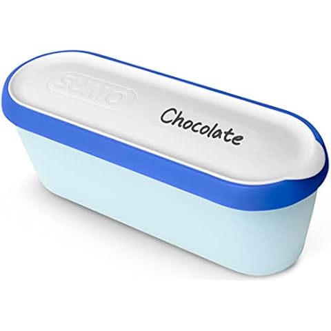 Sumo Homemade Ice Cream Containers: Insulated Tub. Dishwasher Safe. 2.5 Quart (Jumbo Size, Blue) Cover