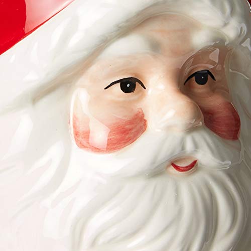 Set de 4 Mugs Cerámicos Clásicos Santa Rojo y Blanco miniatura 4