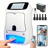 【Machine à Ongles Personnalisée】Cette imprimante à ongles vous permet de dessiner des motifs à partir de vos propres photos et de personnaliser vos photos et images préférées pour les adapter à votre style de nail art. Qualité d'image haute résolution, styles exceptionnels et créations personnalisées. Nombre de peintures : environ 800 capsules d'ongles par flacon.