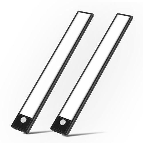 Lampe Cabinet Soins Yeux 3 Tons, 80 DEL, 2-Pack Noir