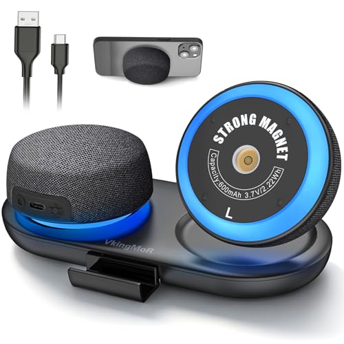Dual Bluetooth Speakers with RGB Lights and Phone Stand