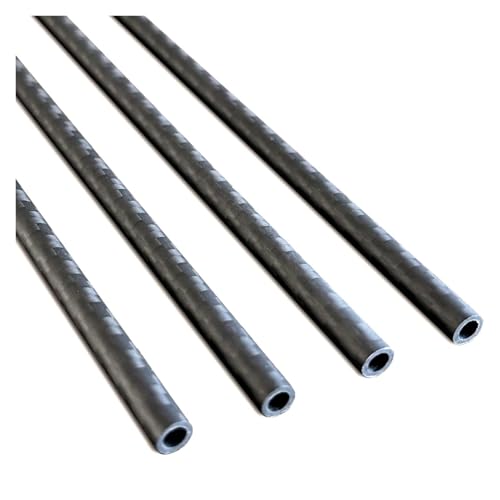 High-Strength Precision 3K Carbon Fiber Round Tubes | Machined 5-40mm Diameter (Inner/Outer) | Industrial Carbon Fiber Parts(4Pcs,19x17x1000mm)