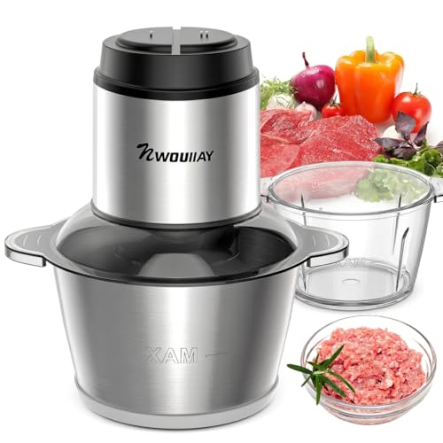 NWOUIIAY Tritacarne Elettrico In Acciaio Inox