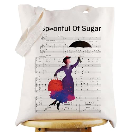 WZMPA Musical Tote Bag Musical Gift Theater Drama Shoulder Bag Th...