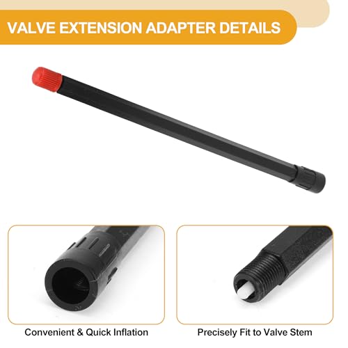Image of 10pcs 180mm Tire Valve Extension Universal Plastic 180 Degree Tyre Valve Stem Extender for Car Motorcycle RV Truck Bike