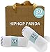 HIPHOP PANDA Bamboo Baby Washcloths,30 Pack (Gray Stripe) - 2 Layer Ultra Soft Absorbent Bamboo Towel - Natural Reusable Baby Wipes for Delicate Skin - Baby Registry as Shower
