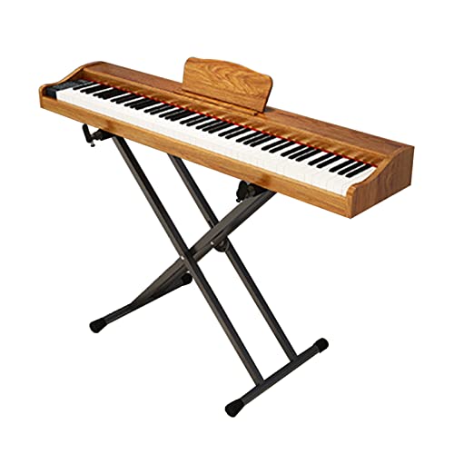 Piano numérique 88 touches clavier lesté support de piano piano électrique MIDI avec triple pédale et support de piano for adultes enfants et débutants (Color : Brown) - Les Beatles, Paul McCartney, John Lennon, RIngo Starr, George Harrison Piano numérique 88 touches clavier lesté support de piano piano électrique MIDI avec triple pédale et support de piano for adultes enfants et débutants (Color : Brown)