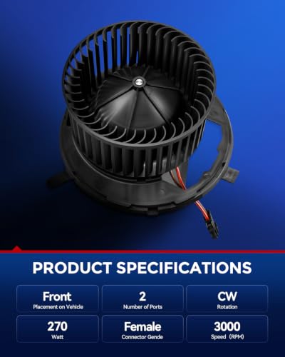 Image of KAX AC Blower Motor for Beetle /Passat 2012-2014, Beetle 2.0L Gas 2015-2018