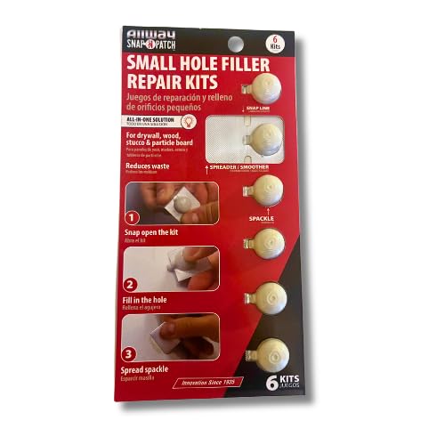 Wall Repair Kit, Small Hole Filler for Interior Decorating Home Repair Tool, White