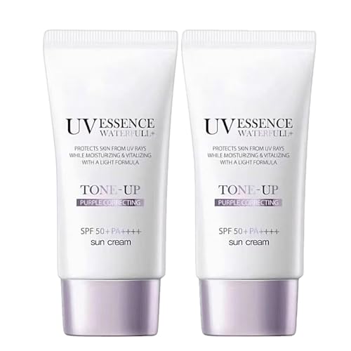 Protector Solar Facial - 2×50ml Loción De Protección Solar,Cuidado Ligero Con SPF,Loción Protectora UV Primer,Base Hidratante E Iluminadora,Amplio Espectro,No Pegajoso,Para Todo Tipo