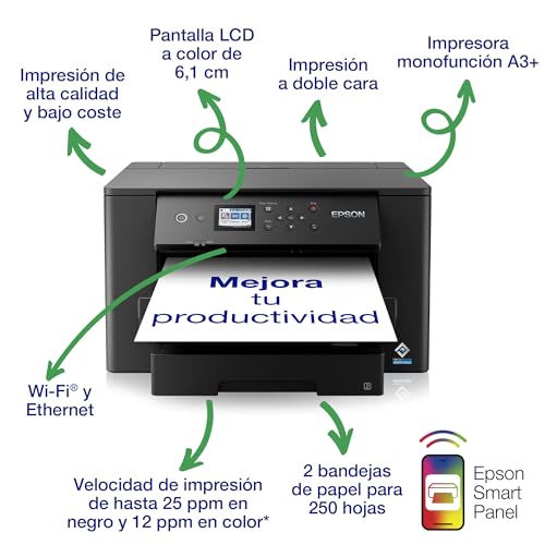 Impresora de inyección de tinta monofunción Epson Workforce WF-7310DTW A3+ 2