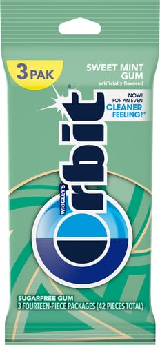 Orbit Chicle Sin Azúcar Sabor Menta Dulce, Pack de 2 x 3 Unidades miniatura 4