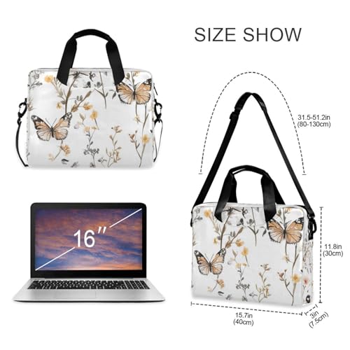 Funda portátil para laptop 15.6 pulg con asa y correa miniatura 5