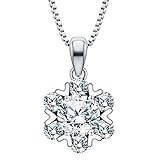 Diamond Necklaces for Women, Birthday Gifts for Mom Wife Girlfriend, 1 Carat Diamond Moissanite D Color (VVS1) Pendant Necklaces, Anniversary Jewelry Present for Wife, Valentines Gifts | Gift Exquisite Box Included