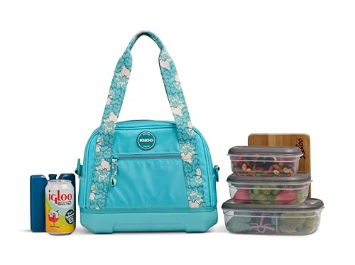 Image of Igloo Tag Along 12-Can Satchel Cooler | Insulated Cooler Bag with Sturdy EVA Base
