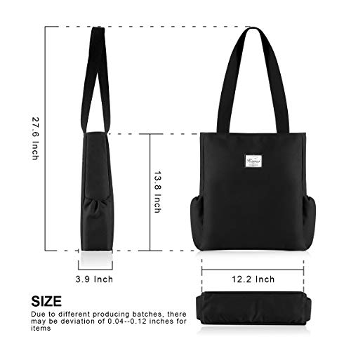 Image of KAMO Floral Tote Bag - Waterproof Lightweight Handbags Travel Shoulder Bag for Hiking Yoga Gym Swimming Travel Beach