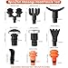9Pcs Replaceable Massage Gun Heads - Deep Tissue Muscle Attachments and Accessories for Massage Gun - Plug-n-Play Adapter Set