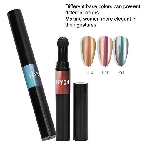 3Pcs Nail Magic Powder Pen Holographische Nägel Glitter Sticks Nail Art Dekoration einfach zu färben für Lidschatten und… – Bild 3