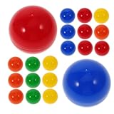 ZUNOXAZ 25 Stück Teiliges Kunststoff lotteriekugeln Bunte Wiederverwendbare Raffle bälle mit Öffnung für Tombola Party Veranstaltung und Gewinnspiele Robust und Vielseitig Einsetzbar