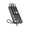 VEEKTOMX Power Bank with Built-in Cables, 200...