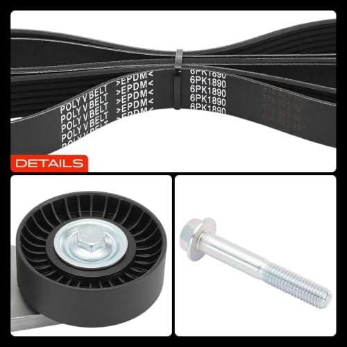 A-Premium Serpentine Belt Drive Kit Compatible with Chevrolet & GMC by A-Premium - Used condition - Image 9
