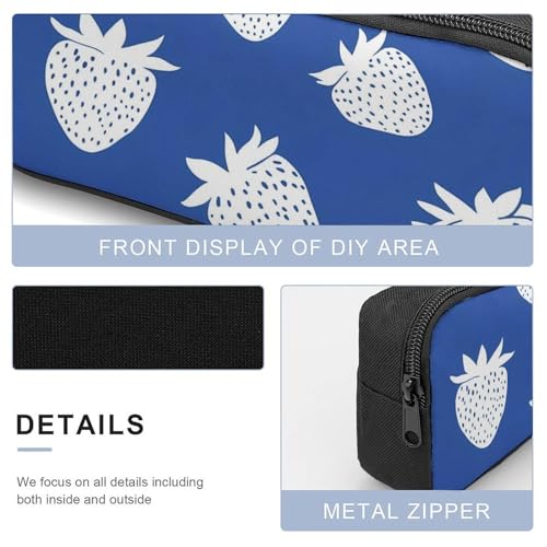 White Strawberry Large Travel Backpacks Carry on Backpack Weekender Bag with 2 Storage Pockets for Men And Women4