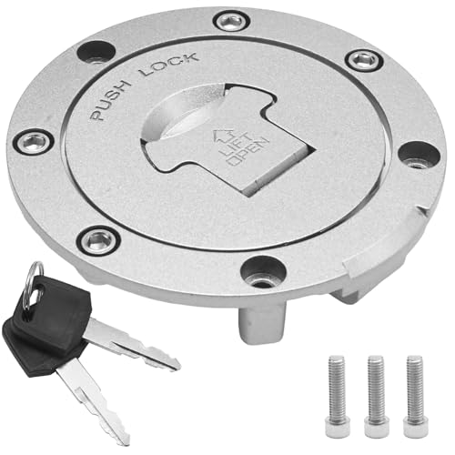 MospdyGear DE0025-HMR Tankverschluss mit Schloss Schlüsseln, Ersatz für Honda CBR600 CBR250 CBR1000 CB250 CB400 VFR800 VTR1000