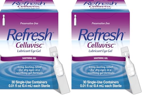 Celluvisc Lubricant Eye Gel Drops, 30 Count, 2 Packs
