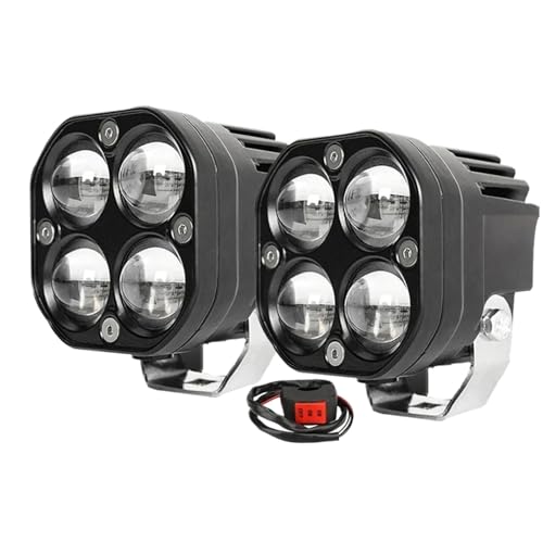 Per moto 50000LM 3 pollici faro fendinebbia faro ausiliario bianco giallo lampada di guida