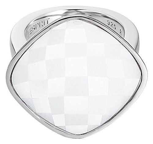 Preisvergleich Produktbild Esprit Damen-Ring Edelstahl rhodiniert Glas Glaskristall impressive white weiß