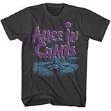 Alice in Chains Purple Logo Dirt Album Cover Adult Short Sleeve T Shirt 90s Vintage Style Graphic Tees