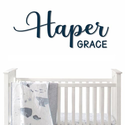 Personalized Name Sign for Nursery - Custom Wooden Name Signs for Kids Room Personalized Nursery Name Sign - Perfect Baby Room Decor Wall Name Decoration & Wedding signs Family Name Signs