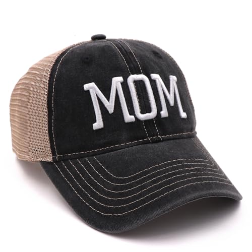 Image of Mom and Dad Hats Embroidered Adjustable Mesh Back Baseball Caps