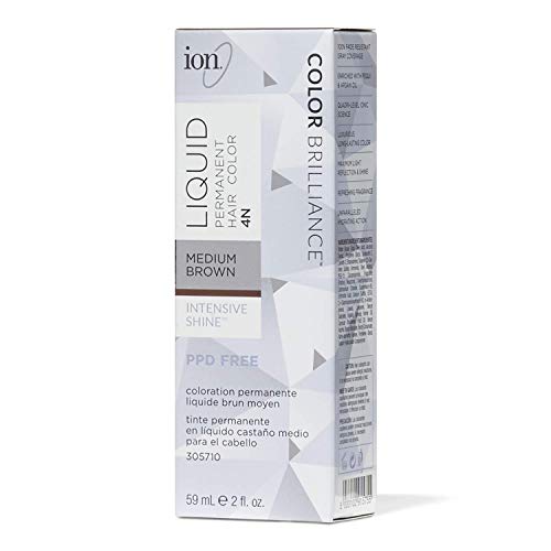 Ion 4N Medium Brown Permanent Liquid Hair Color 4N Medium Brown