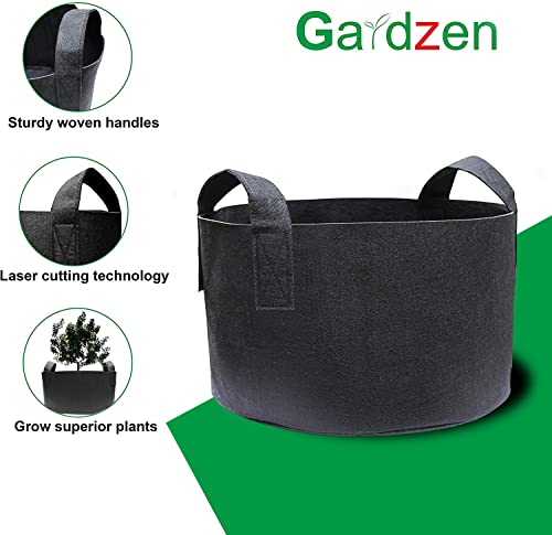 Gardzen 2-Pack 40 Gallon Grow Bags, Aeration Fabric Pots With Handles, Pot For Plants #TOP2