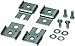 Rittal 8018790 Steel Slotted Wallmount Bracket, Zinc Plated Finish, Flush-Mount