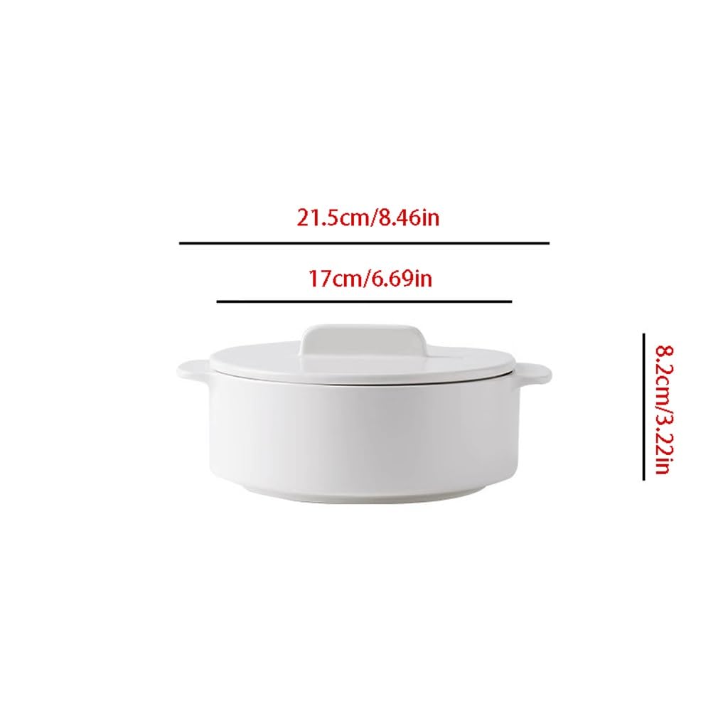Contenitori Per la Conservazione Degli Alimenti Stoviglie For La Casa Ciotola For Noodle For Zuppa A Doppia Orecchie For Riso In Ceramica For Grande Ciotola Per Zuppa di Noodle(1)