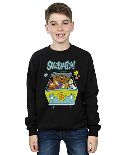 Absolute Cult Scooby Doo Boys Mystery Machine Group Sweatshirt Black 5-6 Years