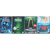PIRANHA 1-4 COMPLETE COLLECTION / 1. PIRANHA (1978 JOE DANTE) / 2. PIRANHA 2 (1981 JAMES CAMERON) / 3. PIRANHA 3D (2010) / 4. PIRANHA DD = ULTIMATE 4x DVD UK SET