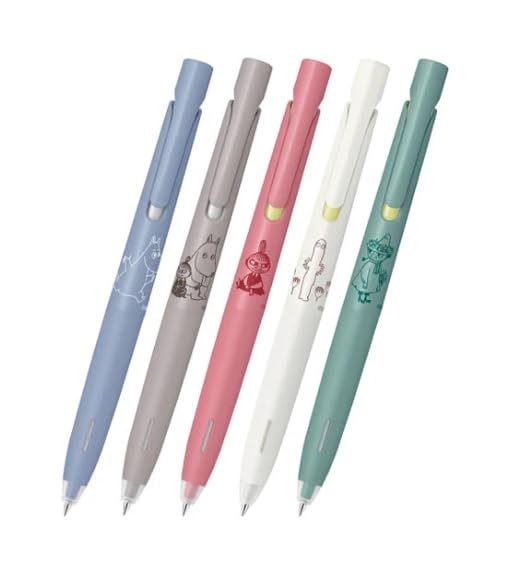 Zebra Blen Moomin Limited Edition Ballpoint Pen Set of 5 0.5mm Japan