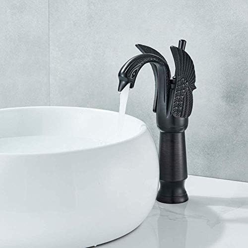 Mitigeur d'évier cygne en laiton antique pour cuisine raffinée