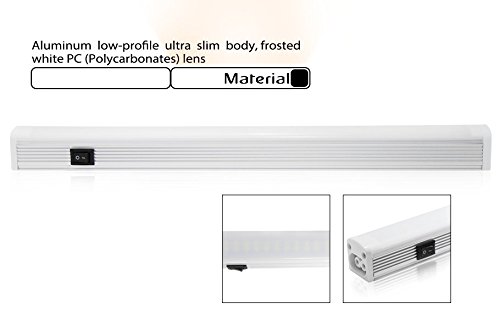 Ucl-02 110V 6W Extendable Multi-Function Led Under Cabinet Lighting Fixture - Warm White - 3000K Led Mirror Light - 72 Leds 120° Beam Angle Aluminum Housing For Cabinet, Bathroom, Accent Lighting #TOP6