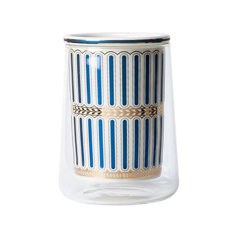 Cuencos for tapas, soporte de cerámica for escritorio, escurridor de utensilios de cocina, escurridor de vajilla pintado a mano con jarra de agua de vidrio, prácticos recipientes de cerámica for cubie